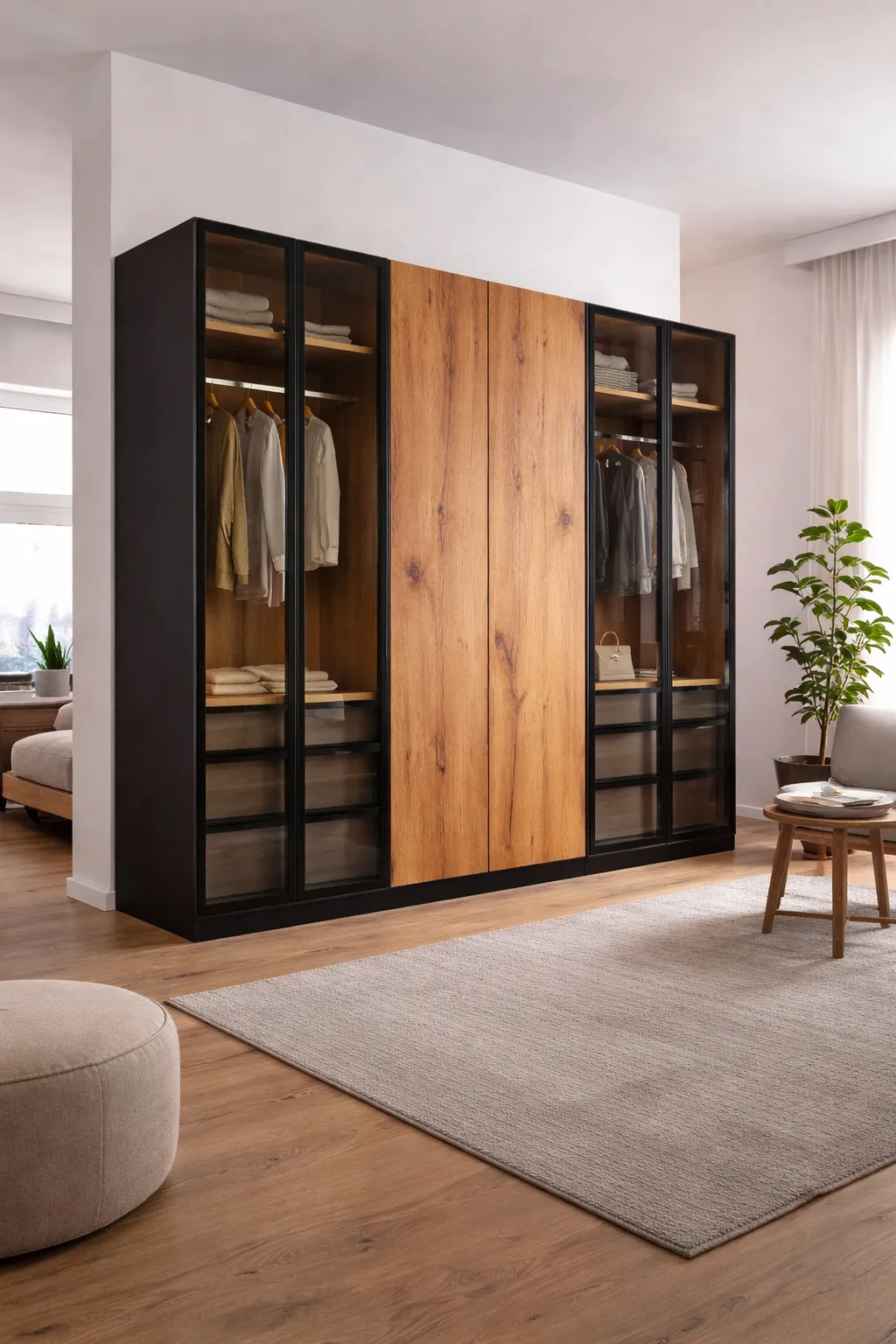 elbise dolabı .  gardırop . yatak odası